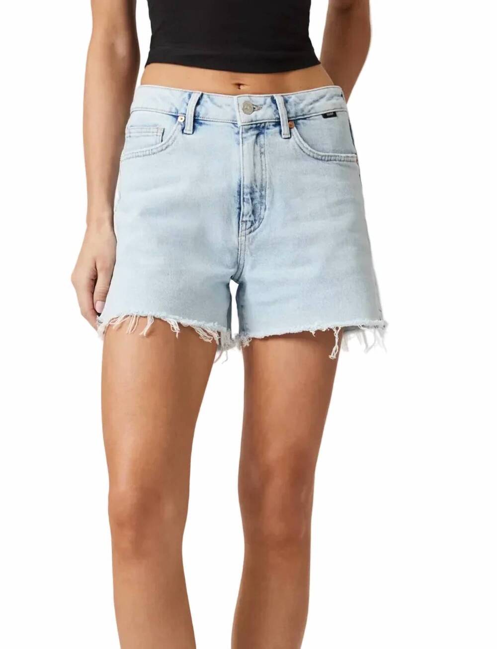 NEW MAVI heidi denim cut off shorts in bleached 90's